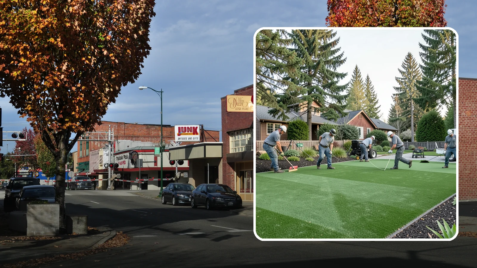 Artificial Turf Replacement in Puyallup, Pierce County, WA - We remove aging or damaged synthetic turf and install fresh, high-performance turf built for wet Northwest yards.