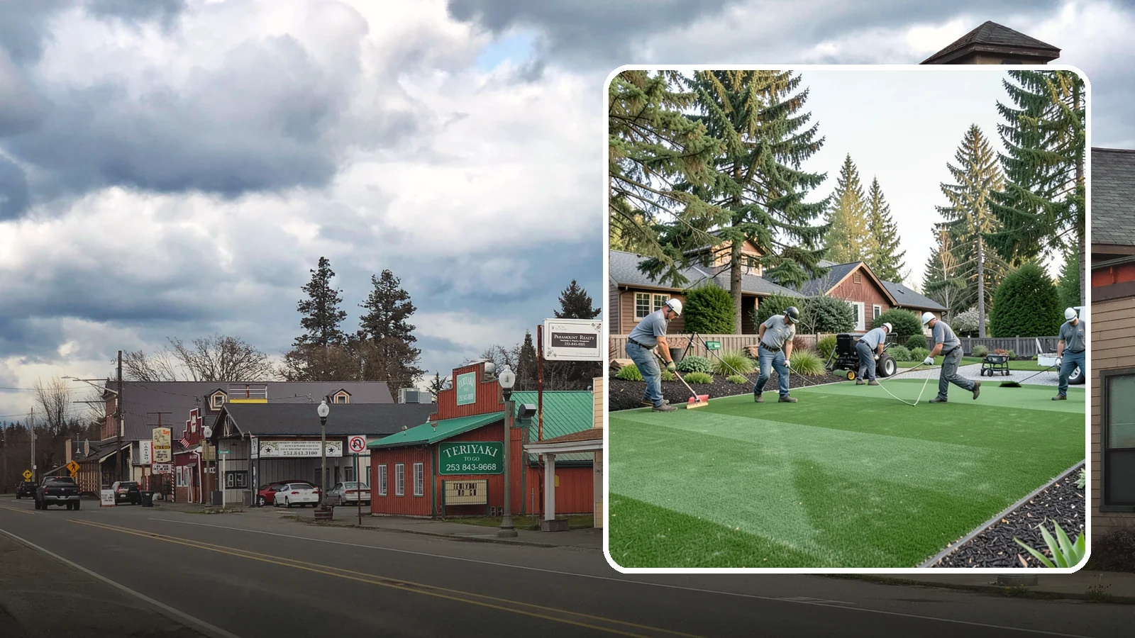 Artificial Turf Replacement in Roy, Pierce County, WA - We remove aging or damaged synthetic turf and install fresh, high-performance turf built for wet Northwest yards.