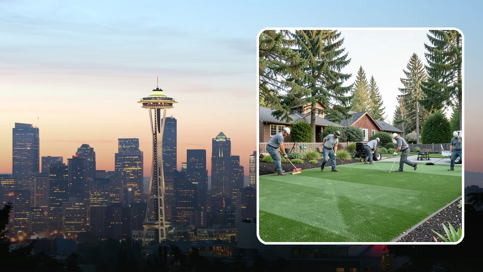 Artificial Turf Replacement in Seattle, King County, WA - We remove aging or damaged synthetic turf and install fresh, high-performance turf built for wet Northwest yards.