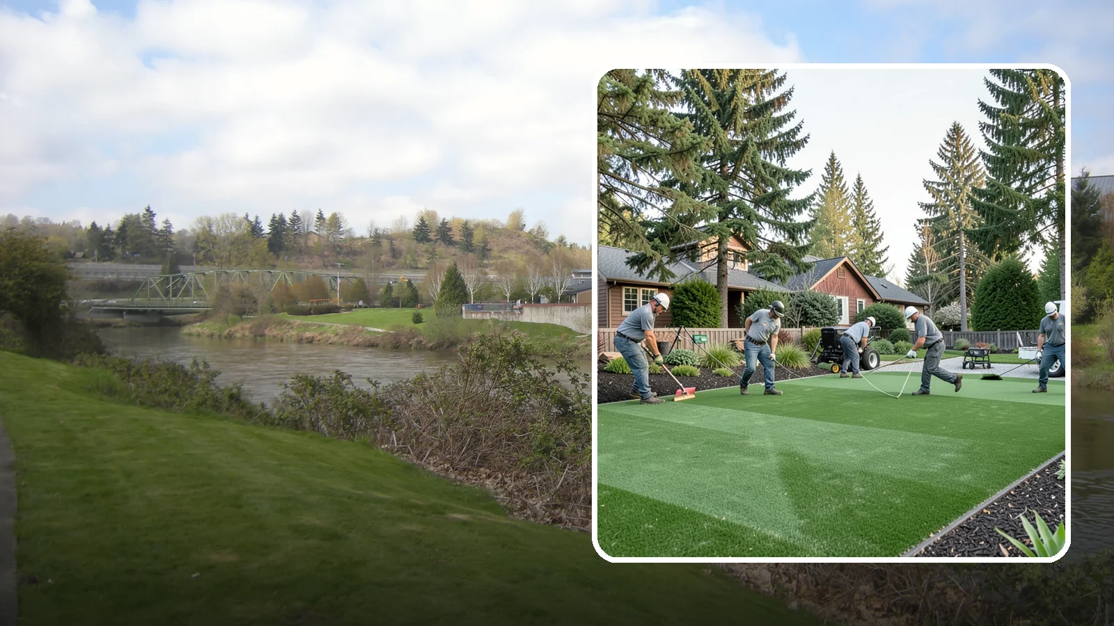 Artificial Turf Replacement in Tukwila, King County, WA - We remove aging or damaged synthetic turf and install fresh, high-performance turf built for wet Northwest yards.
