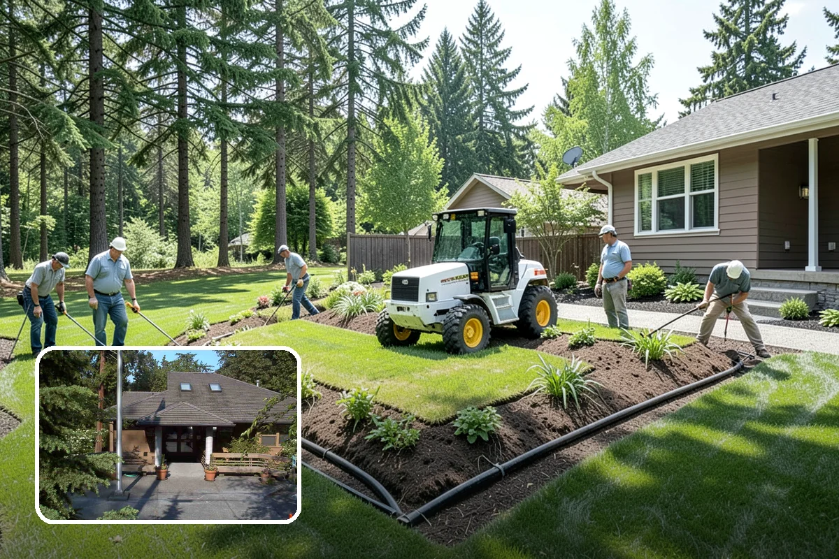 Artificial Turf Replacement in Yarrow Point, King County, WA - Restored drainage tuned for heavy regional rainfall