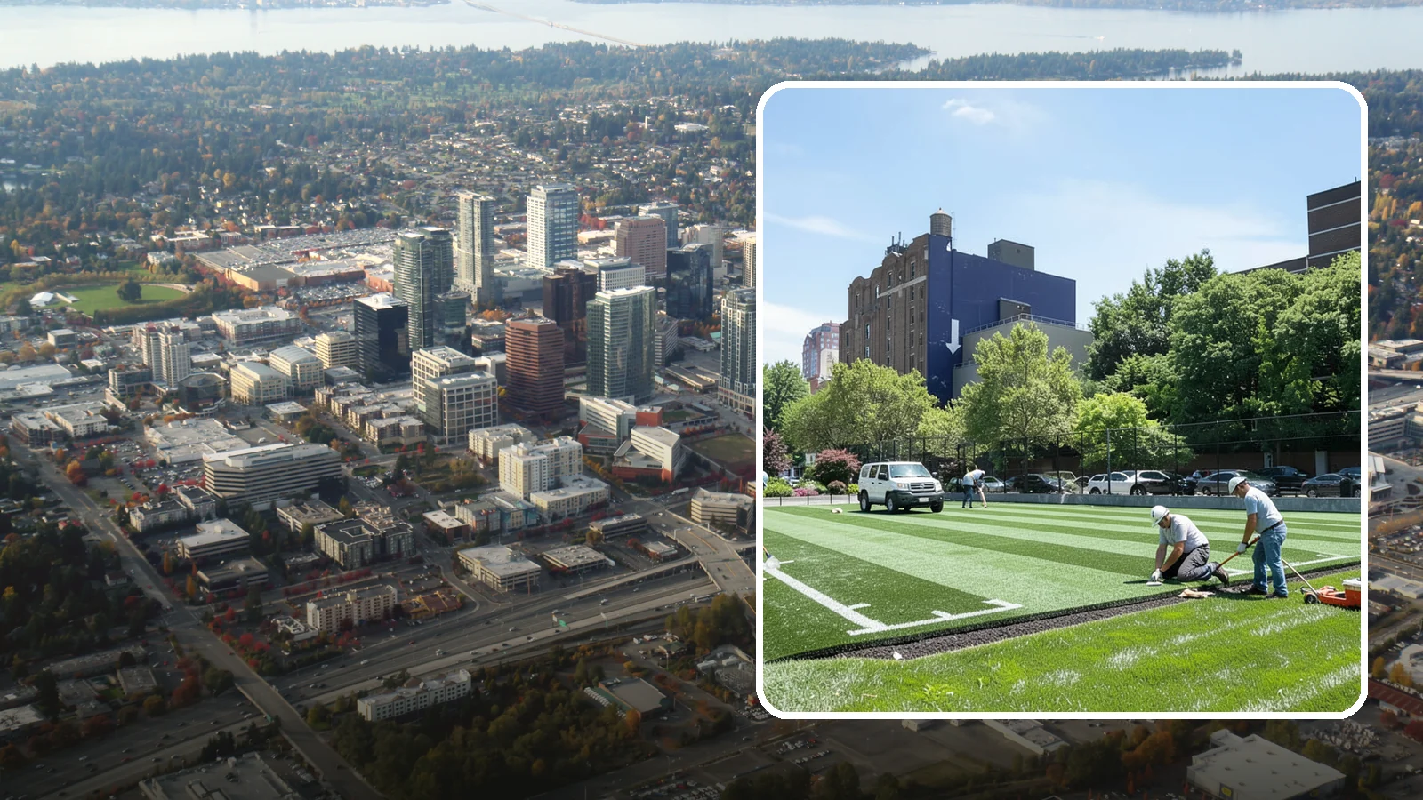 Athletic & Sports Turf Installation in Bellevue, King County, WA - Heavy-duty sports turf engineered for performance and durability on fields, courts, and practice areas.
