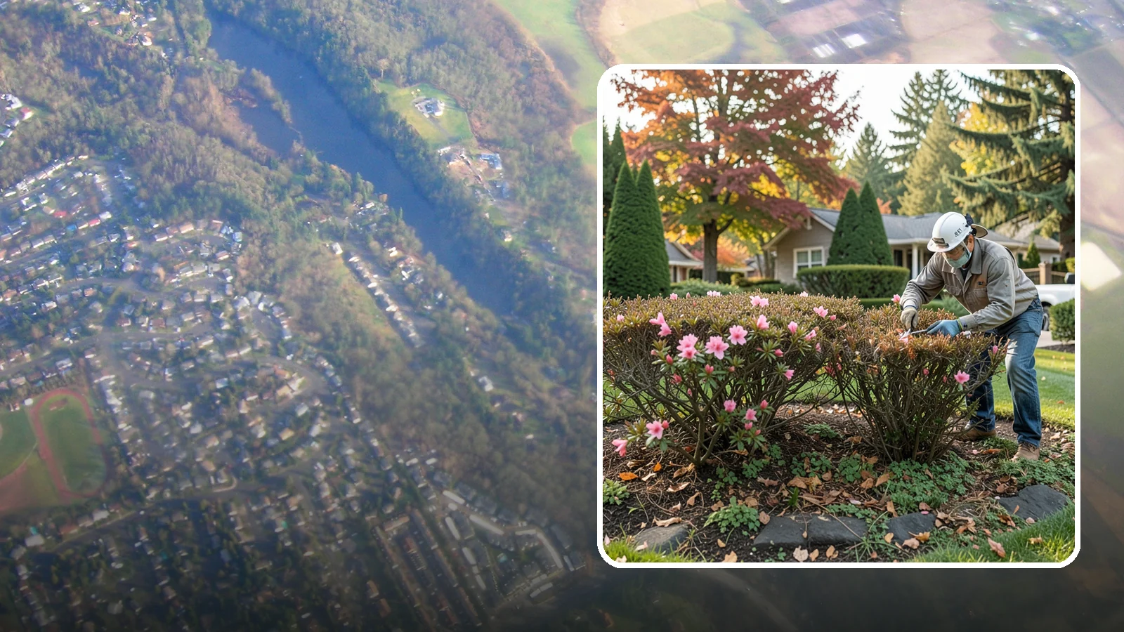 Azalea Pruning in Algona, King County, WA - Light post-bloom shaping of evergreen and deciduous azaleas to preserve bud set and maintain a dense, tidy form.