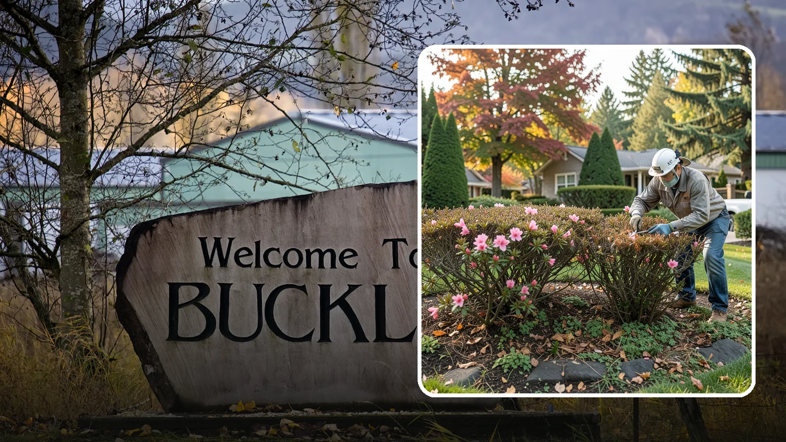 Azalea Pruning in Buckley, Pierce County, WA - Light post-bloom shaping of evergreen and deciduous azaleas to preserve bud set and maintain a dense, tidy form.