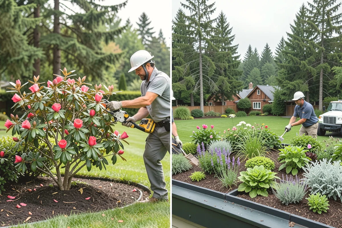 Azalea Pruning in Burlington, Skagit County, WA - Wait until flowering finishes, then evaluate plant health and form