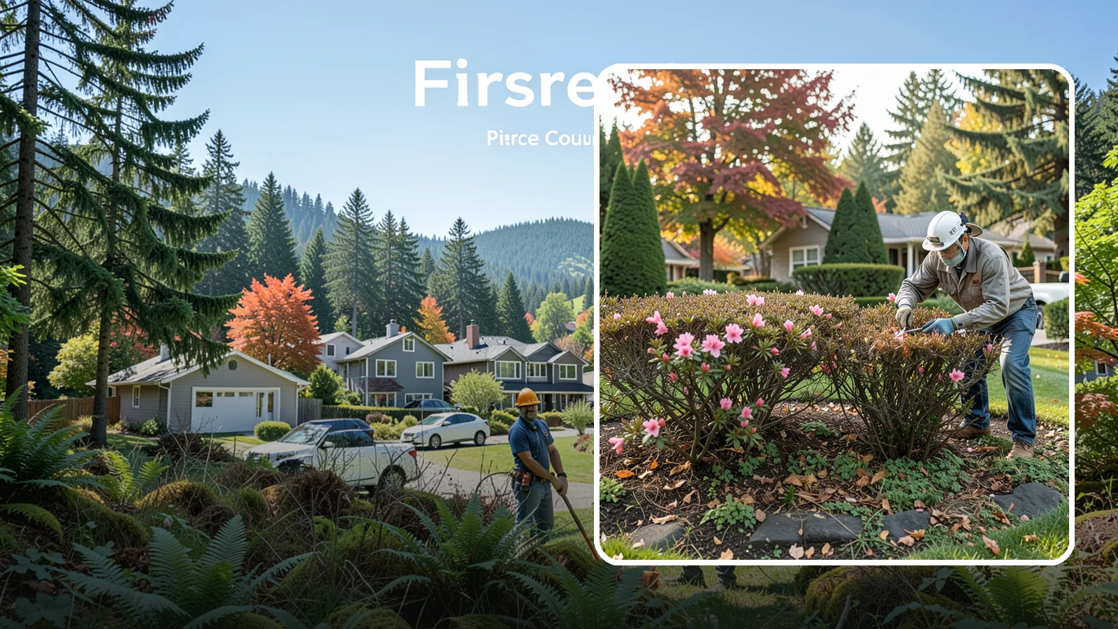 Azalea Pruning in Fircrest, Pierce County, WA - Light post-bloom shaping of evergreen and deciduous azaleas to preserve bud set and maintain a dense, tidy form.