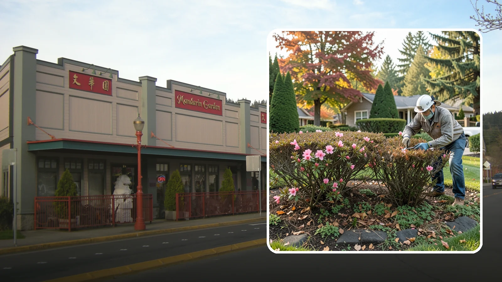Azalea Pruning in Issaquah, King County, WA - Light post-bloom shaping of evergreen and deciduous azaleas to preserve bud set and maintain a dense, tidy form.