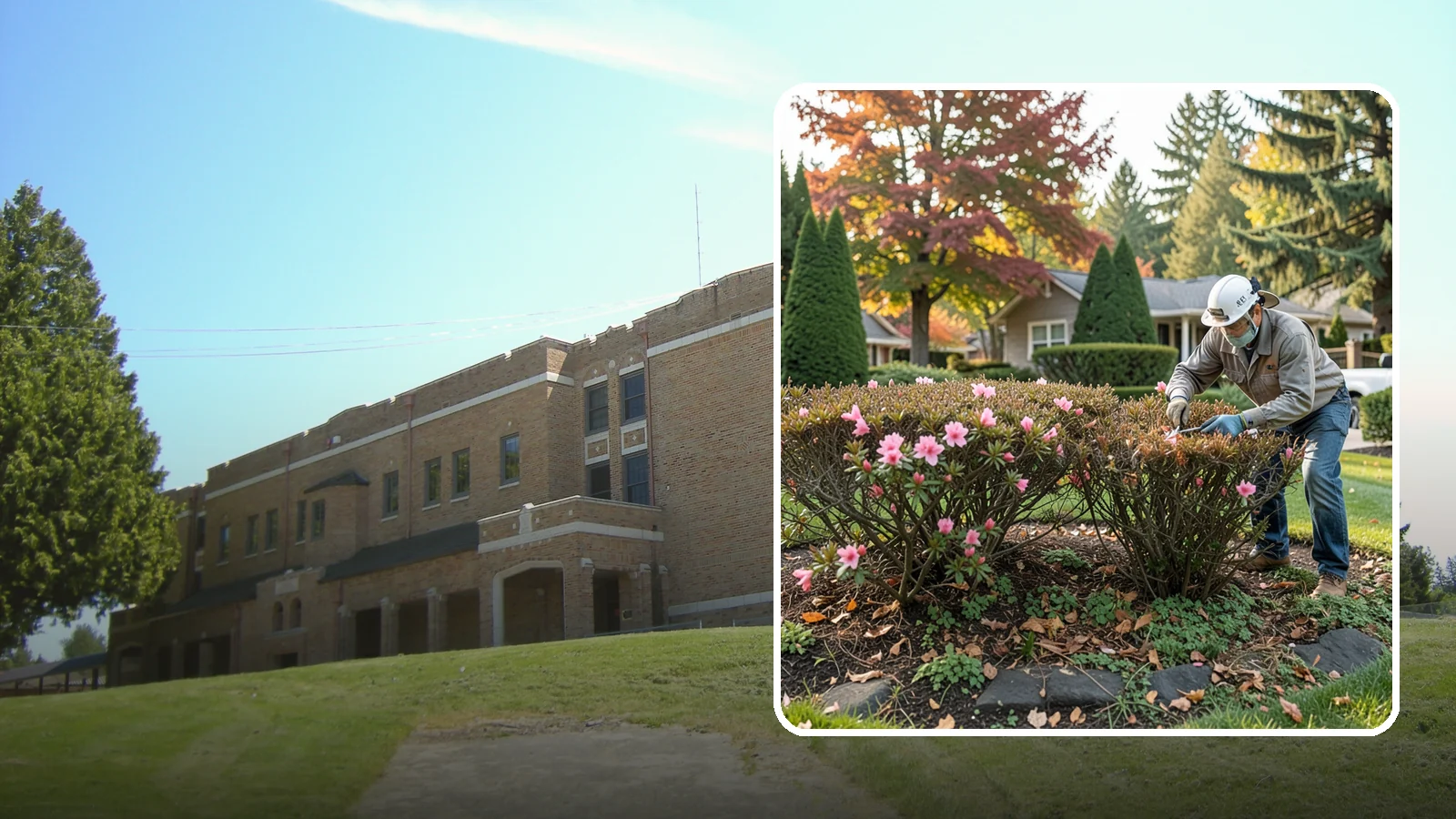Azalea Pruning in Maple Valley, King County, WA - Light post-bloom shaping of evergreen and deciduous azaleas to preserve bud set and maintain a dense, tidy form.