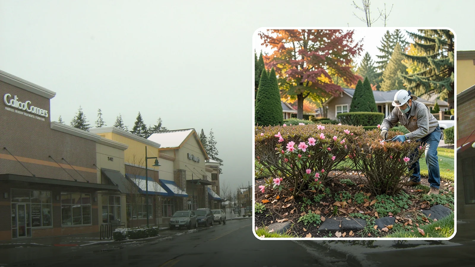 Azalea Pruning in Mill Creek, Snohomish County, WA - Light post-bloom shaping of evergreen and deciduous azaleas to preserve bud set and maintain a dense, tidy form.