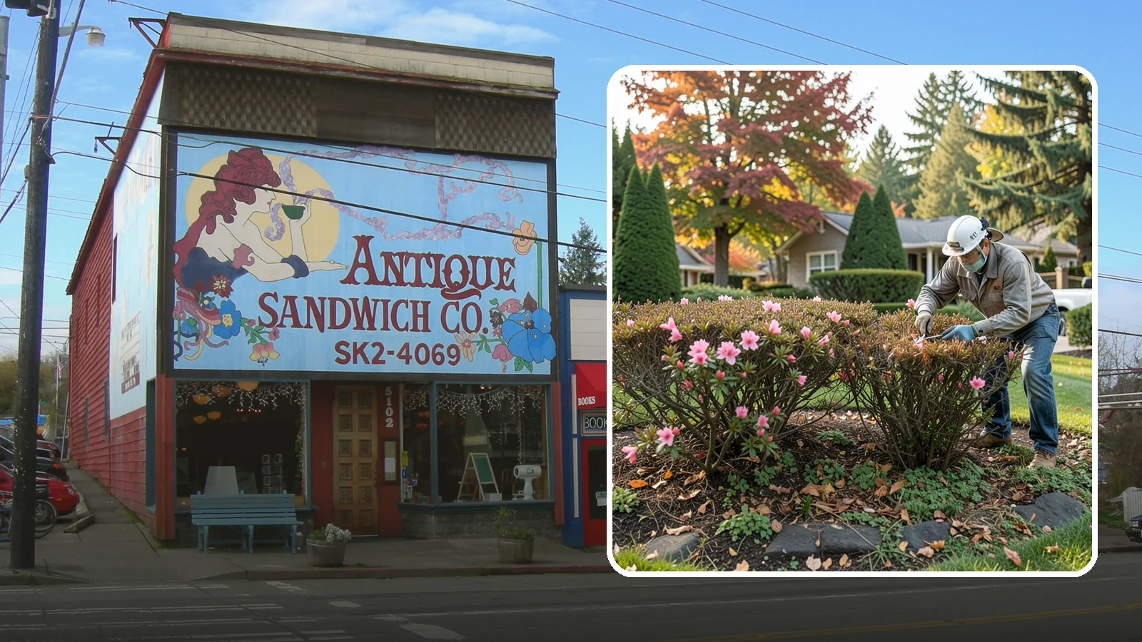 Azalea Pruning in Ruston, Pierce County, WA - Light post-bloom shaping of evergreen and deciduous azaleas to preserve bud set and maintain a dense, tidy form.