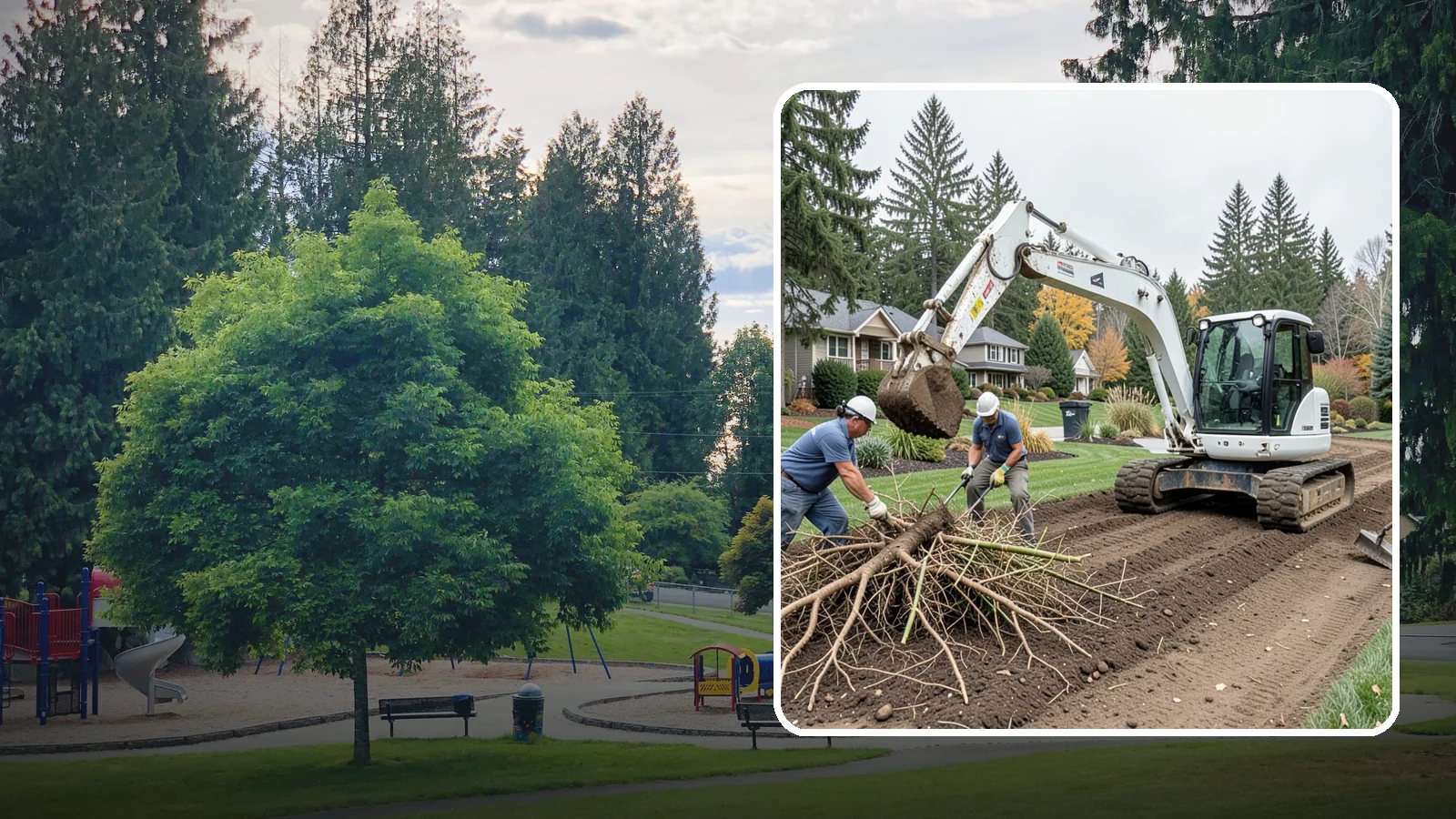 Bamboo Removal in Bonney Lake, Pierce County, WA - Full removal of invasive running bamboo, including the root and rhizome system, to stop its spread for good.