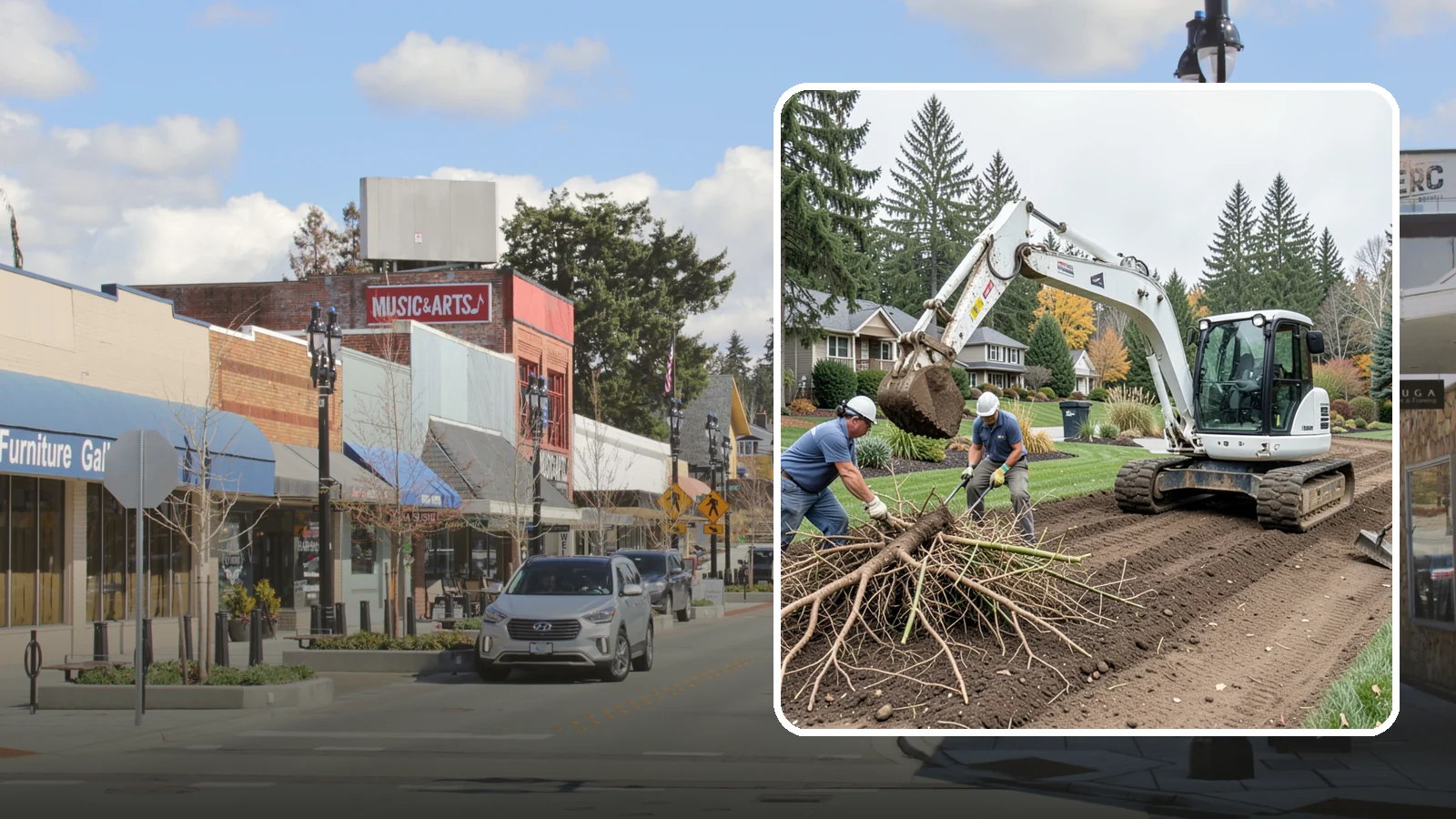 Bamboo Removal in Bothell, King County, WA - Full removal of invasive running bamboo, including the root and rhizome system, to stop its spread for good.