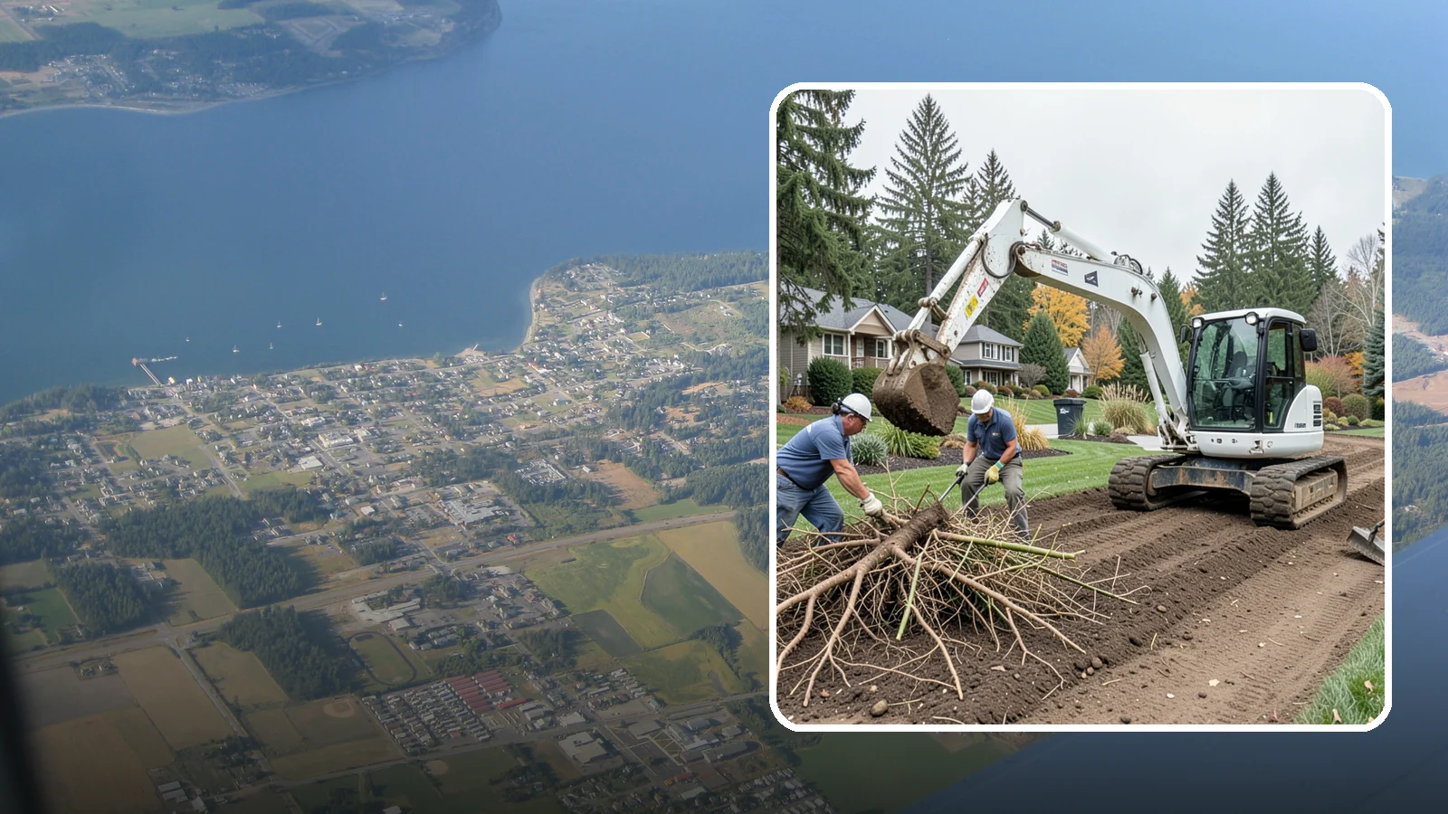 Bamboo Removal in Coupeville, Island County, WA - Full removal of invasive running bamboo, including the root and rhizome system, to stop its spread for good.
