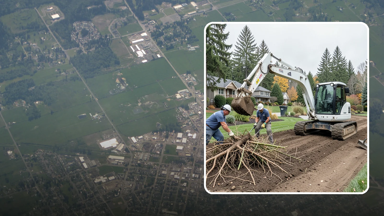 Bamboo Removal in Enumclaw, King County, WA - Full removal of invasive running bamboo, including the root and rhizome system, to stop its spread for good.
