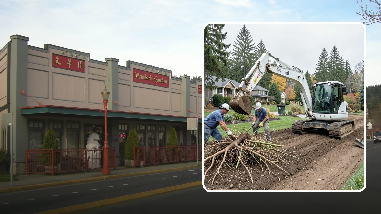 Bamboo Removal in Issaquah, King County, WA - Full removal of invasive running bamboo, including the root and rhizome system, to stop its spread for good.