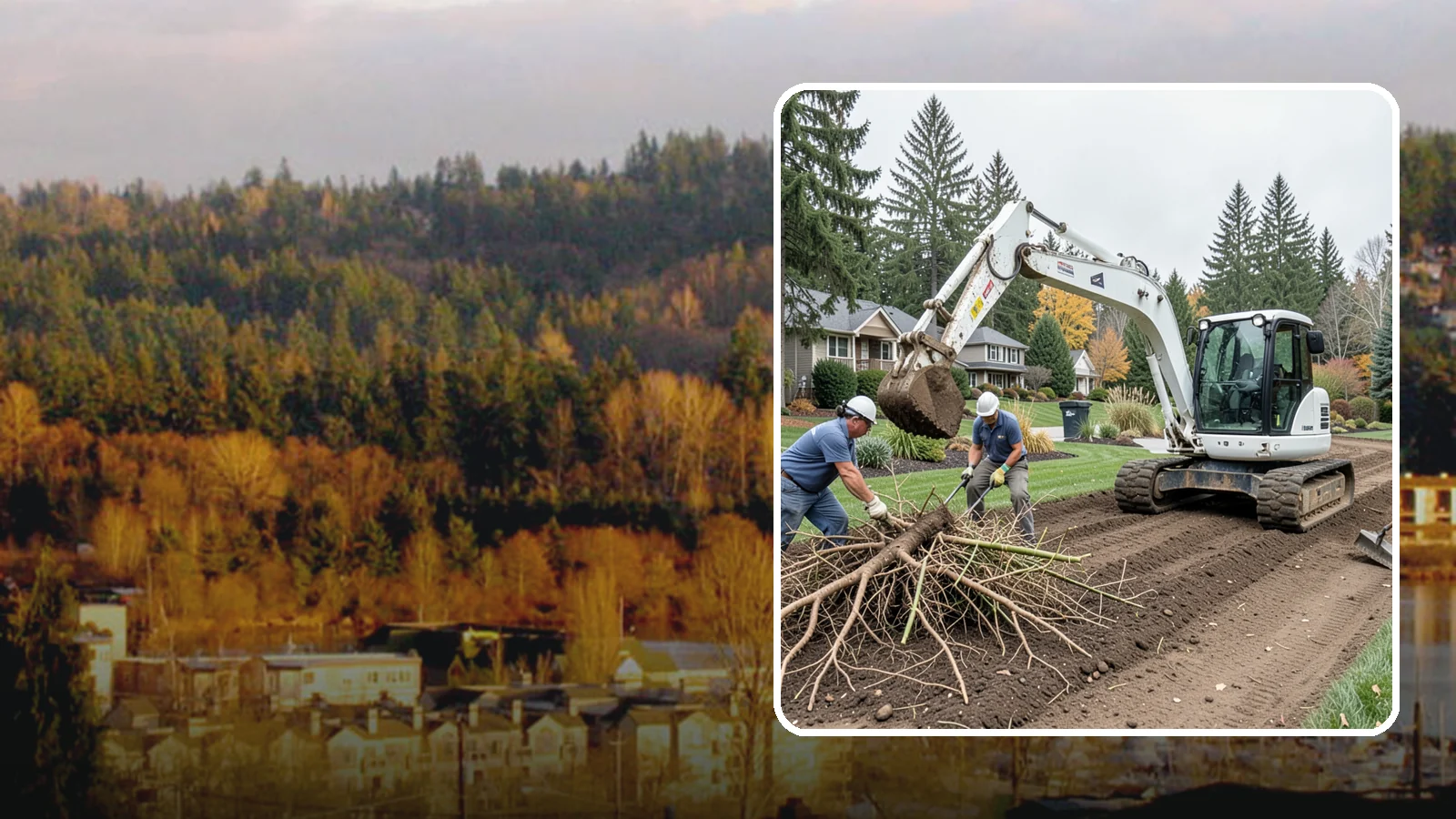Bamboo Removal in Kenmore, King County, WA - Full removal of invasive running bamboo, including the root and rhizome system, to stop its spread for good.