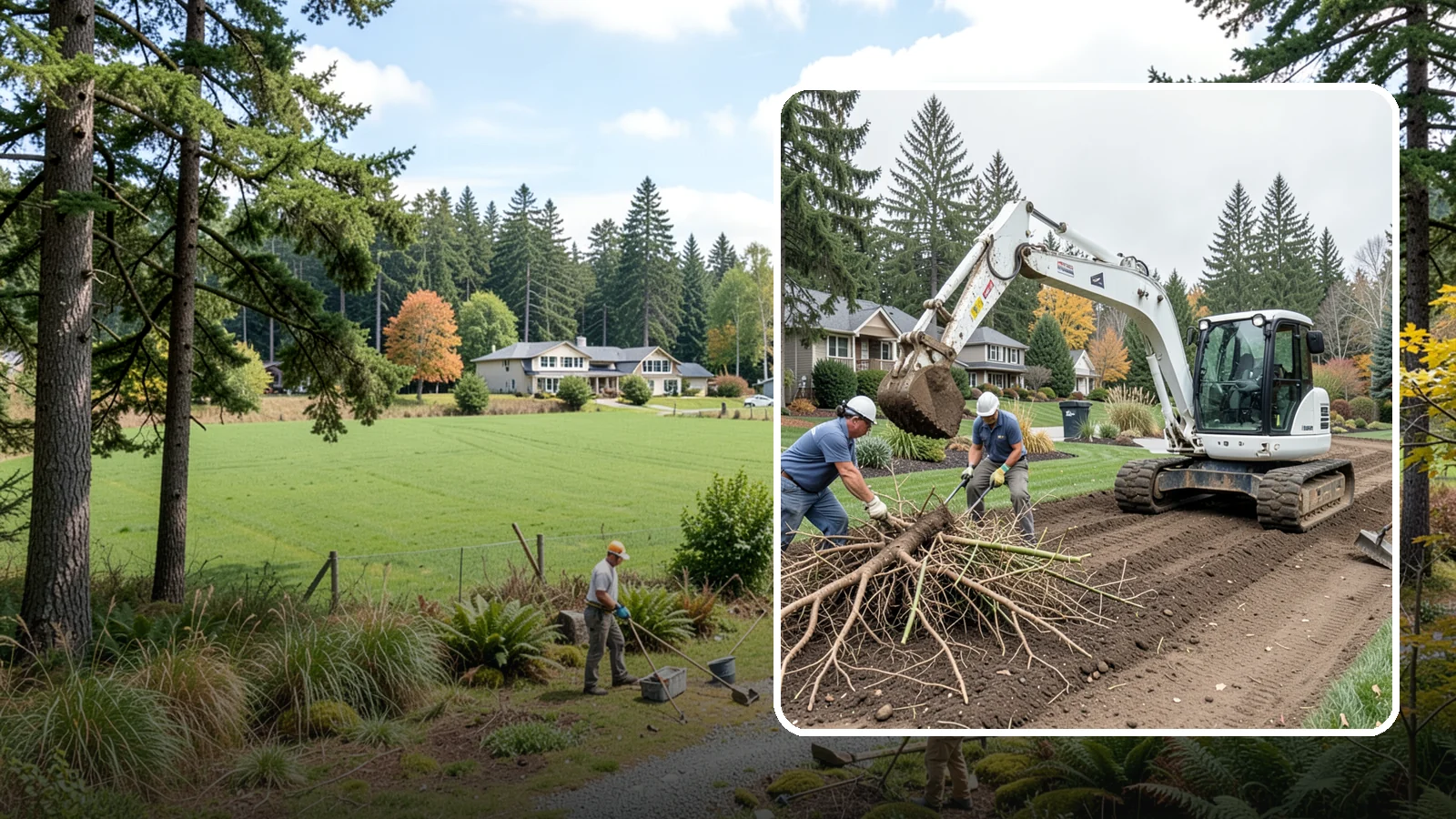 Bamboo Removal in Lyman, Skagit County, WA - Full removal of invasive running bamboo, including the root and rhizome system, to stop its spread for good.