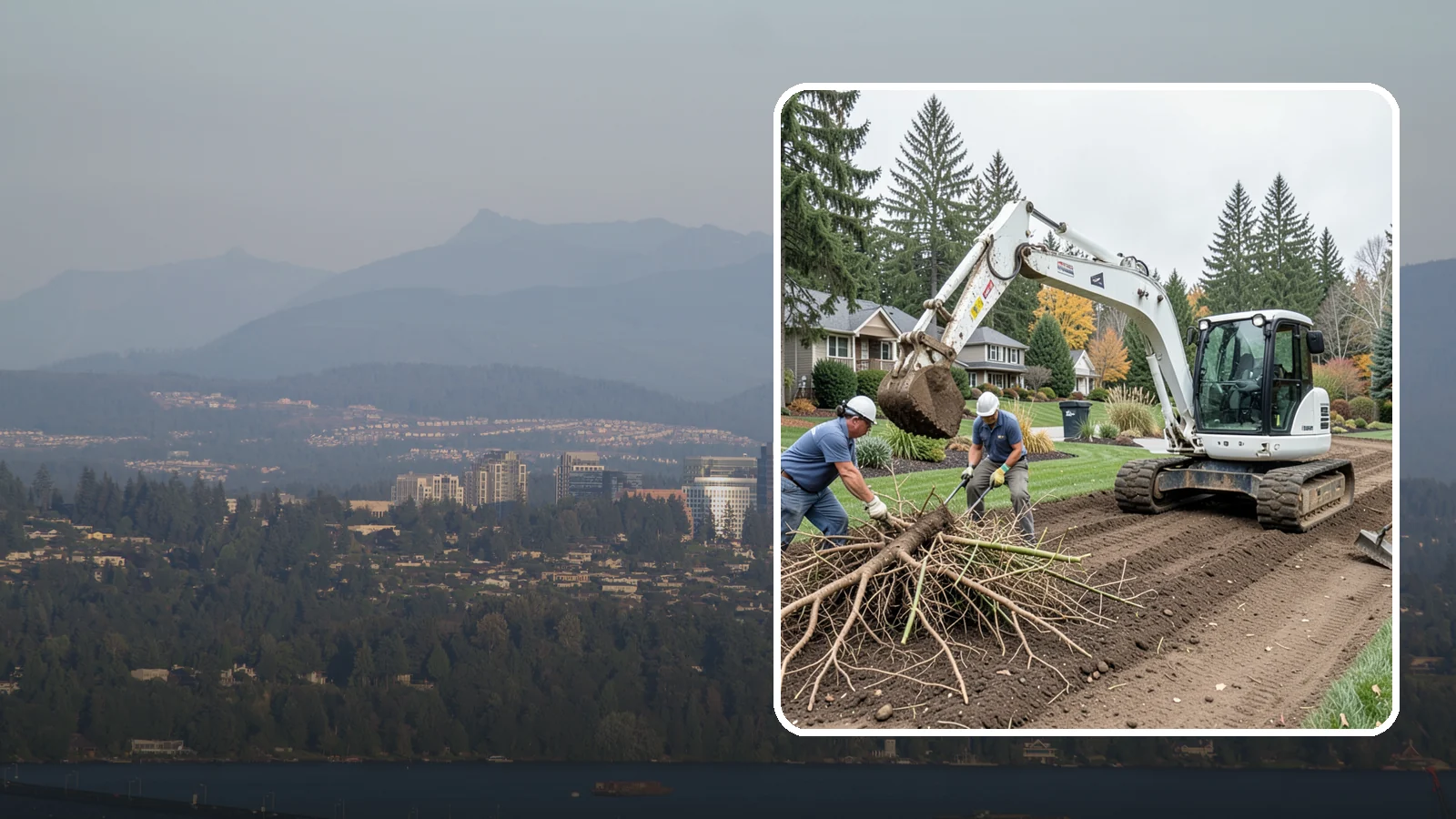 Bamboo Removal in Medina, King County, WA - Full removal of invasive running bamboo, including the root and rhizome system, to stop its spread for good.