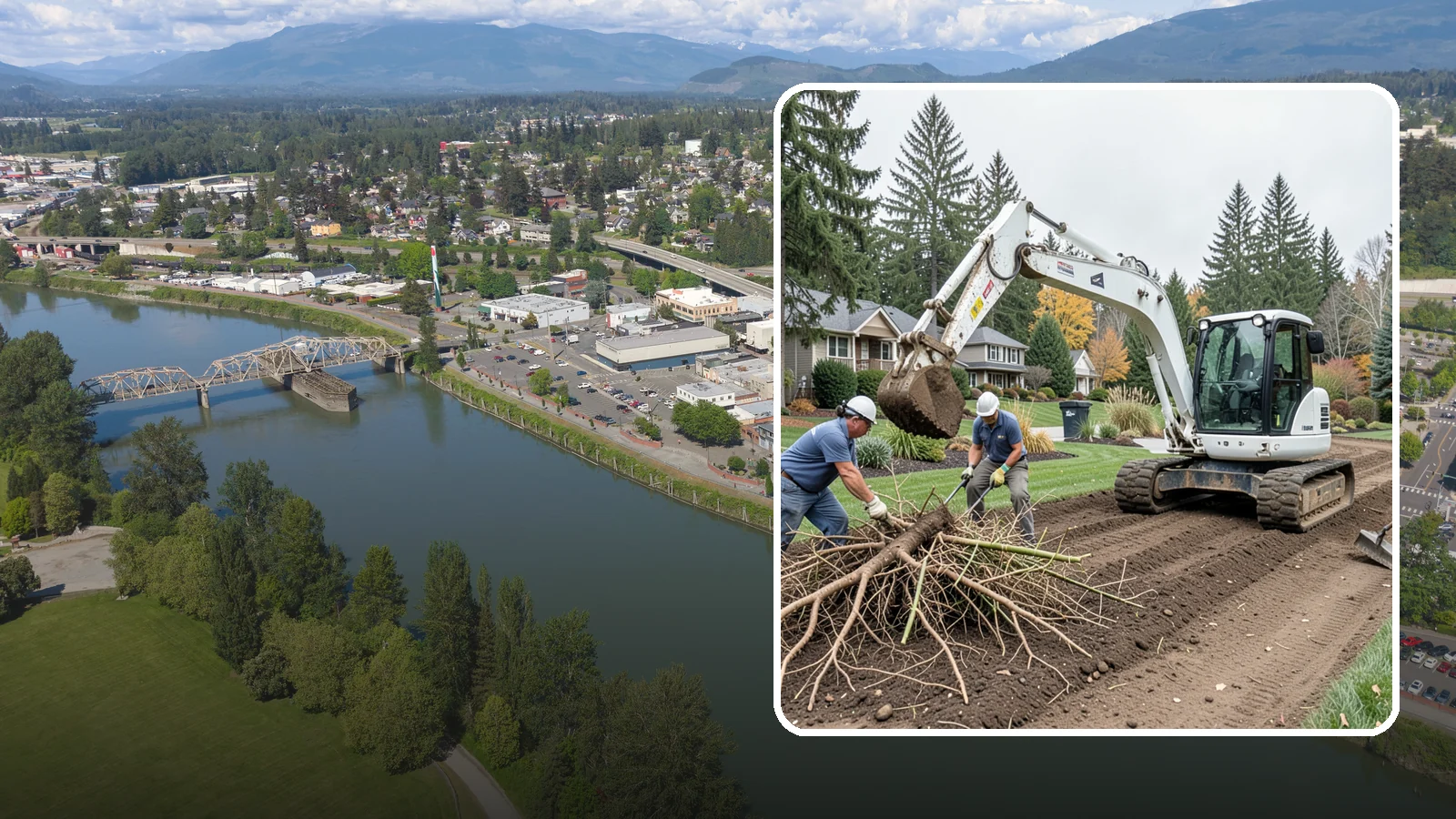 Bamboo Removal in Mount Vernon, Skagit County, WA - Full removal of invasive running bamboo, including the root and rhizome system, to stop its spread for good.