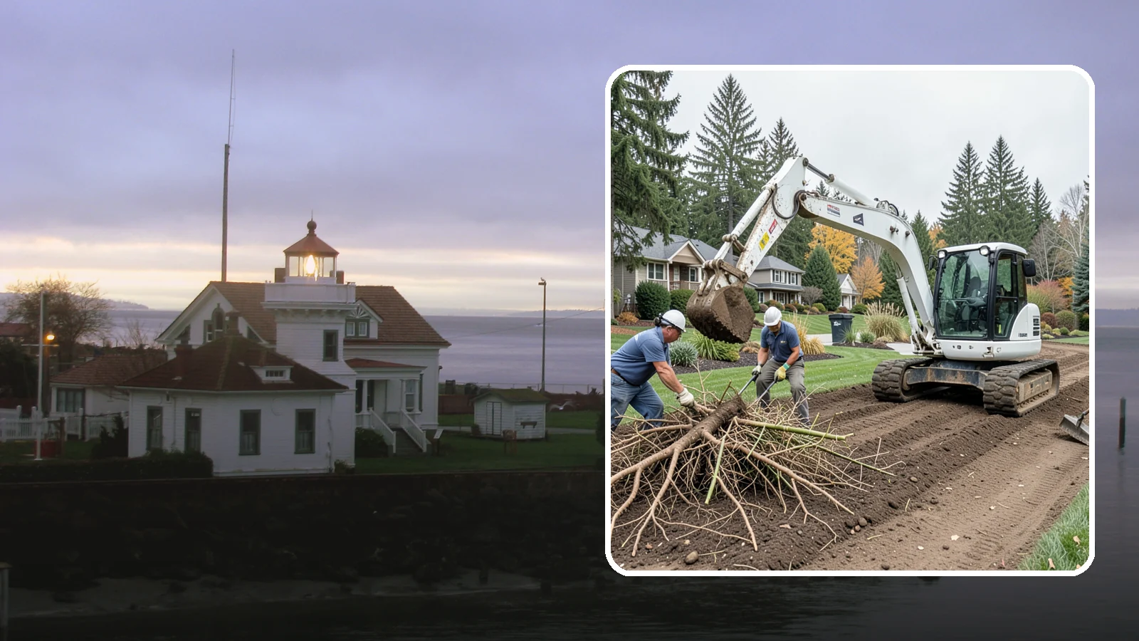 Bamboo Removal in Mukilteo, Snohomish County, WA - Full removal of invasive running bamboo, including the root and rhizome system, to stop its spread for good.