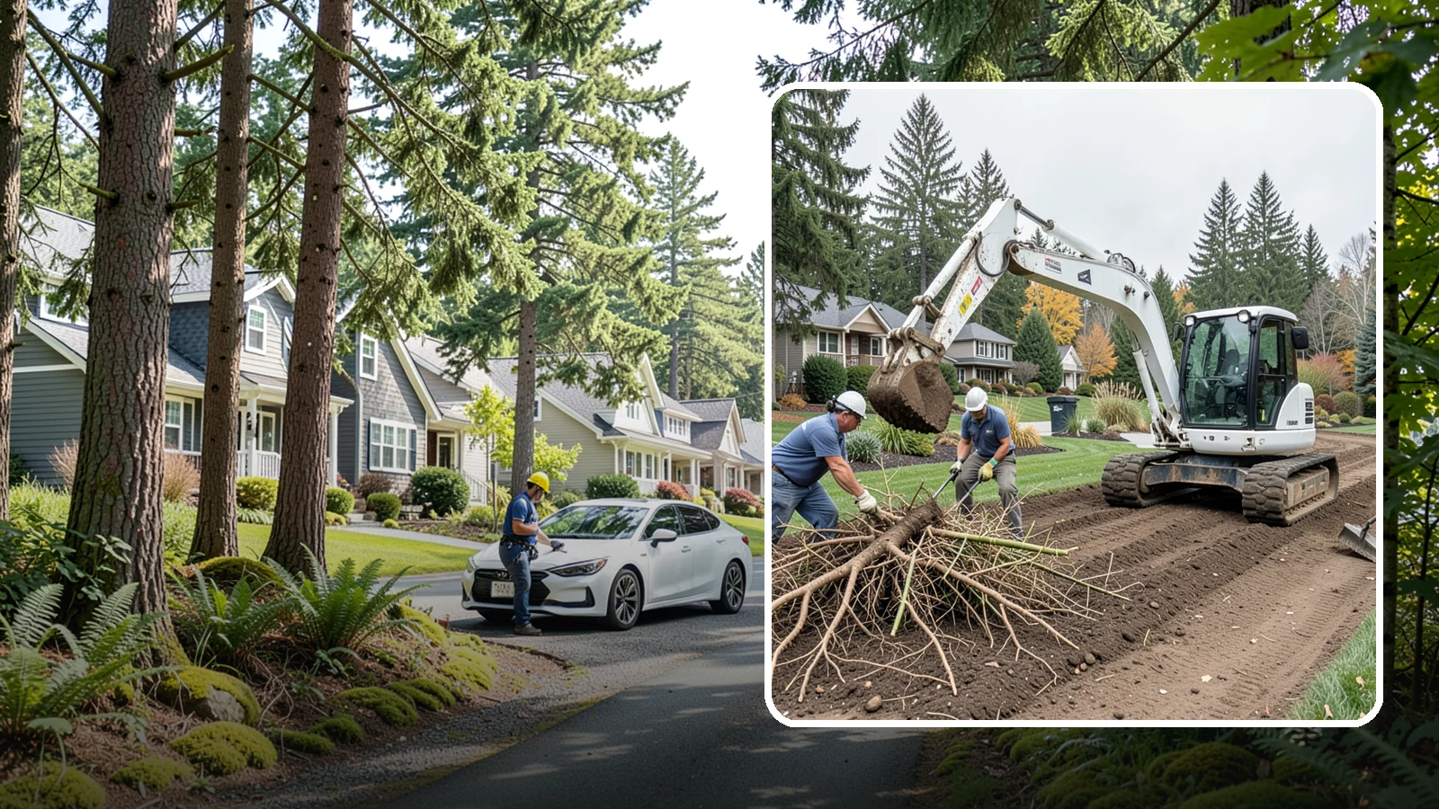 Bamboo Removal in Normandy Park, King County, WA - Full removal of invasive running bamboo, including the root and rhizome system, to stop its spread for good.
