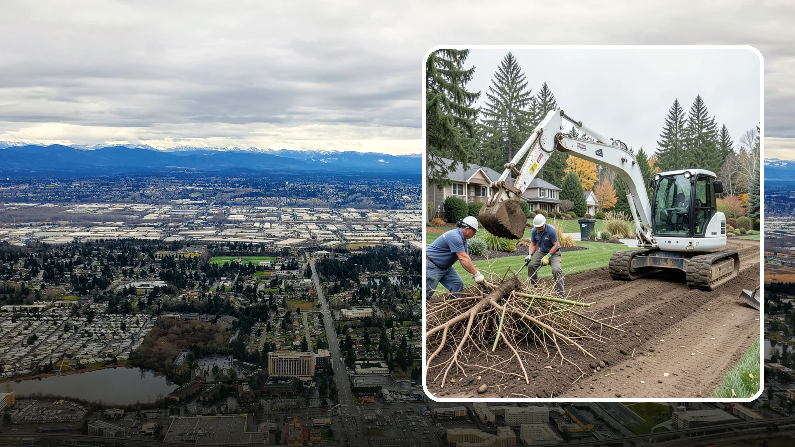 Bamboo Removal in SeaTac, King County, WA - Full removal of invasive running bamboo, including the root and rhizome system, to stop its spread for good.