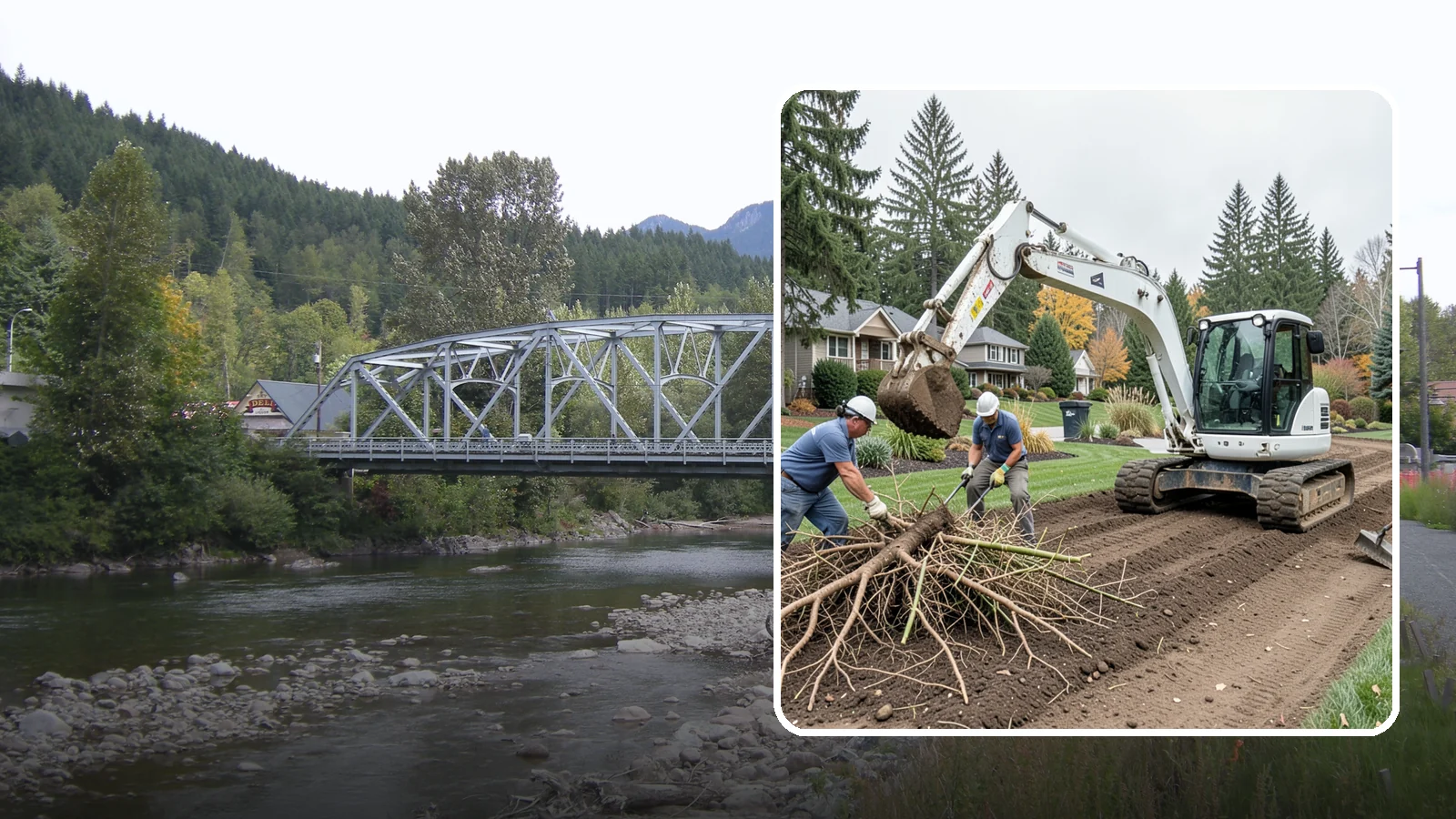 Bamboo Removal in Skykomish, King County, WA - Full removal of invasive running bamboo, including the root and rhizome system, to stop its spread for good.