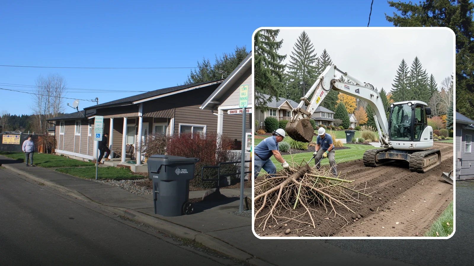 Bamboo Removal in South Prairie, Pierce County, WA - Full removal of invasive running bamboo, including the root and rhizome system, to stop its spread for good.