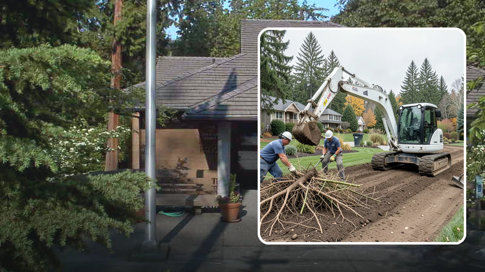 Bamboo Removal in Yarrow Point, King County, WA - Full removal of invasive running bamboo, including the root and rhizome system, to stop its spread for good.