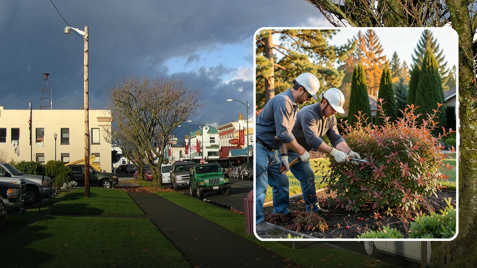 Barberry Pruning in Arlington, Snohomish County, WA - Shaping and thinning of barberry shrubs, grown for foliage, with safe handling of thorny stems and dense growth.