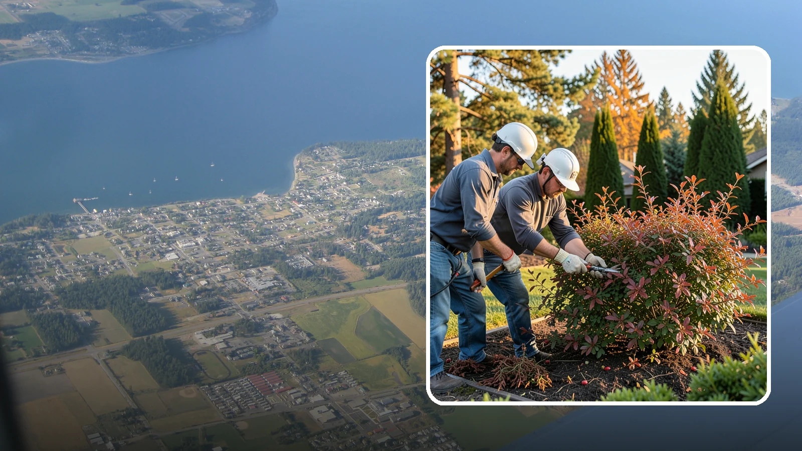 Barberry Pruning in Coupeville, Island County, WA - Shaping and thinning of barberry shrubs, grown for foliage, with safe handling of thorny stems and dense growth.