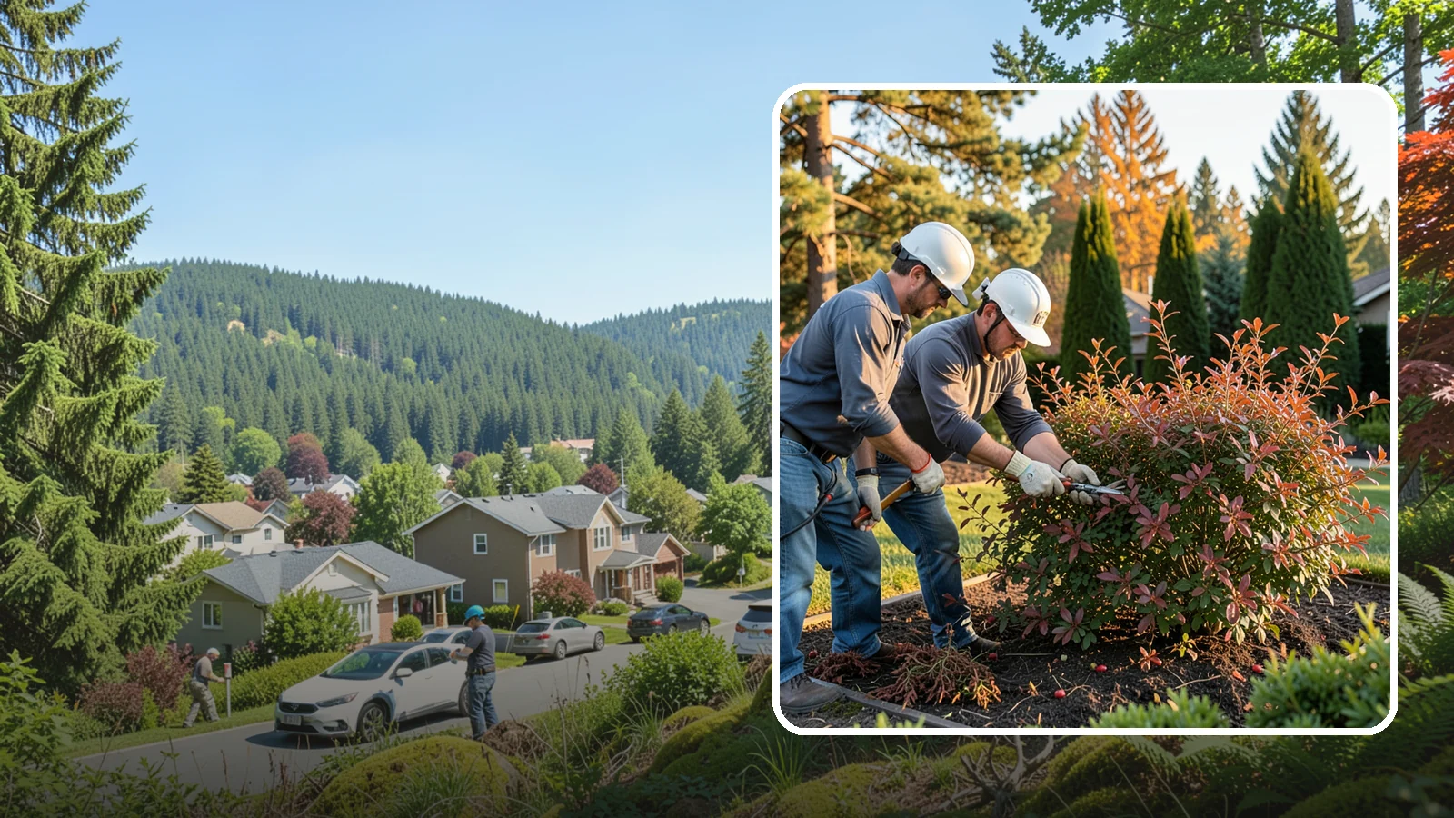 Barberry Pruning in Index, Snohomish County, WA - Shaping and thinning of barberry shrubs, grown for foliage, with safe handling of thorny stems and dense growth.
