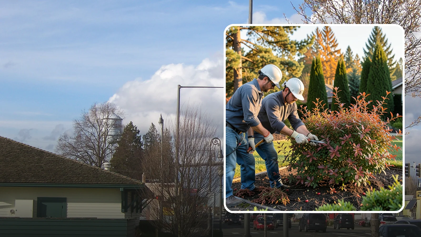 Barberry Pruning in Marysville, Snohomish County, WA - Shaping and thinning of barberry shrubs, grown for foliage, with safe handling of thorny stems and dense growth.