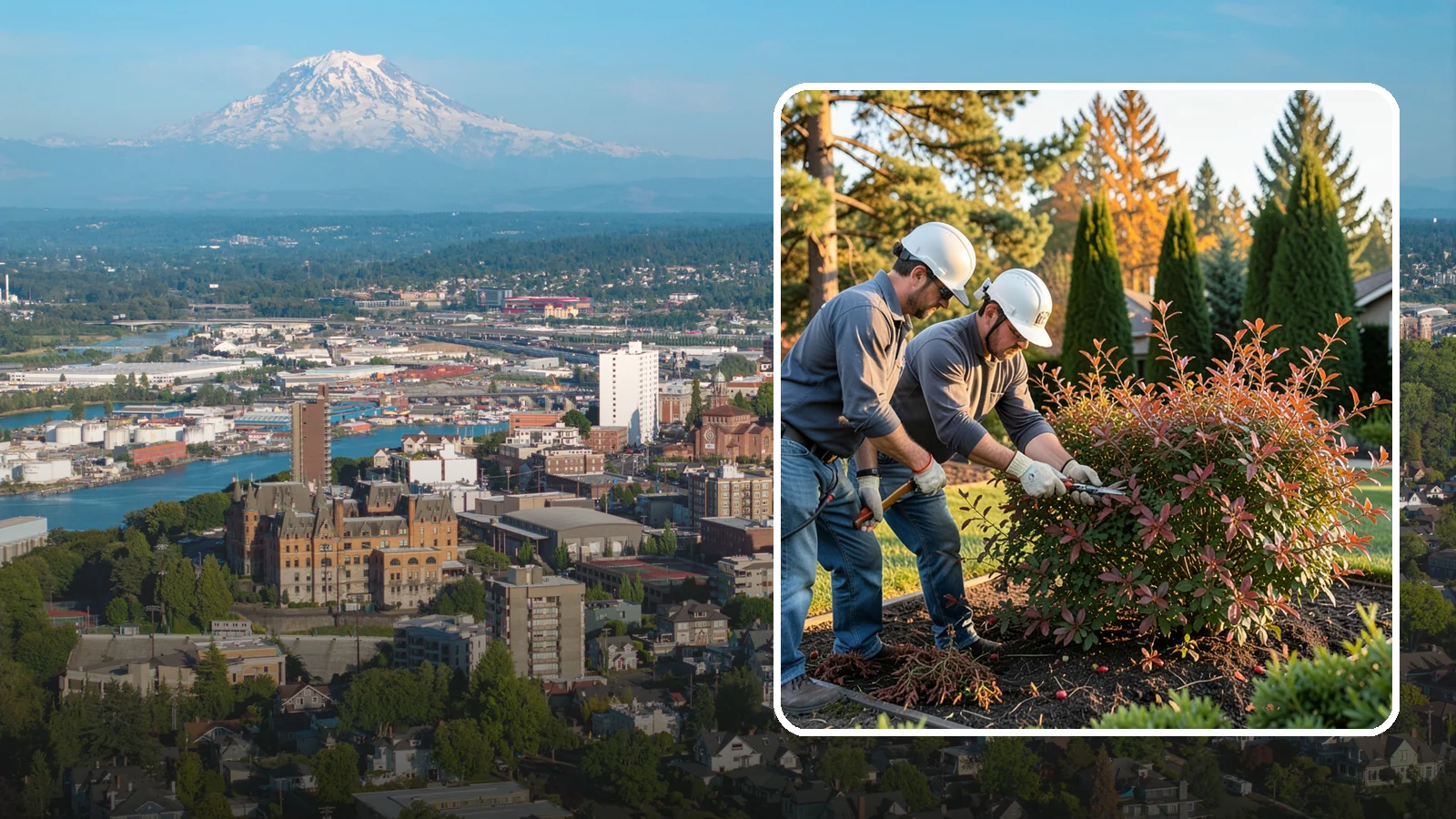 Barberry Pruning in Tacoma, Pierce County, WA - Shaping and thinning of barberry shrubs, grown for foliage, with safe handling of thorny stems and dense growth.