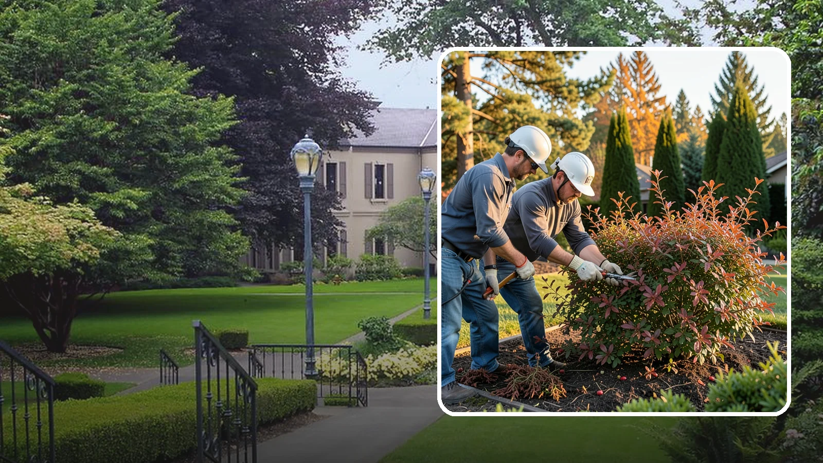 Barberry Pruning in Woodinville, King County, WA - Shaping and thinning of barberry shrubs, grown for foliage, with safe handling of thorny stems and dense growth.