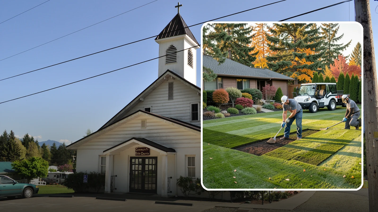Bare Spot Repair in Concrete, Skagit County, WA - Targeted repair of dead patches, worn areas, and thin spots to restore a uniform, healthy lawn.