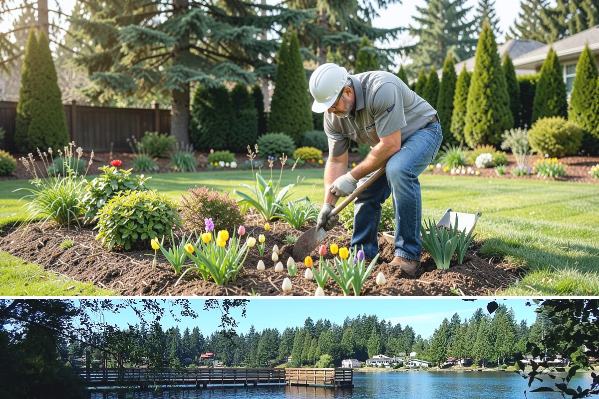 Bare Spot Repair in Federal Way, King County, WA - Seed patches establish best in spring and early fall