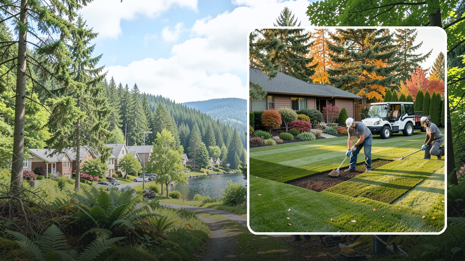 Bare Spot Repair in Lake Forest Park, King County, WA - Targeted repair of dead patches, worn areas, and thin spots to restore a uniform, healthy lawn.
