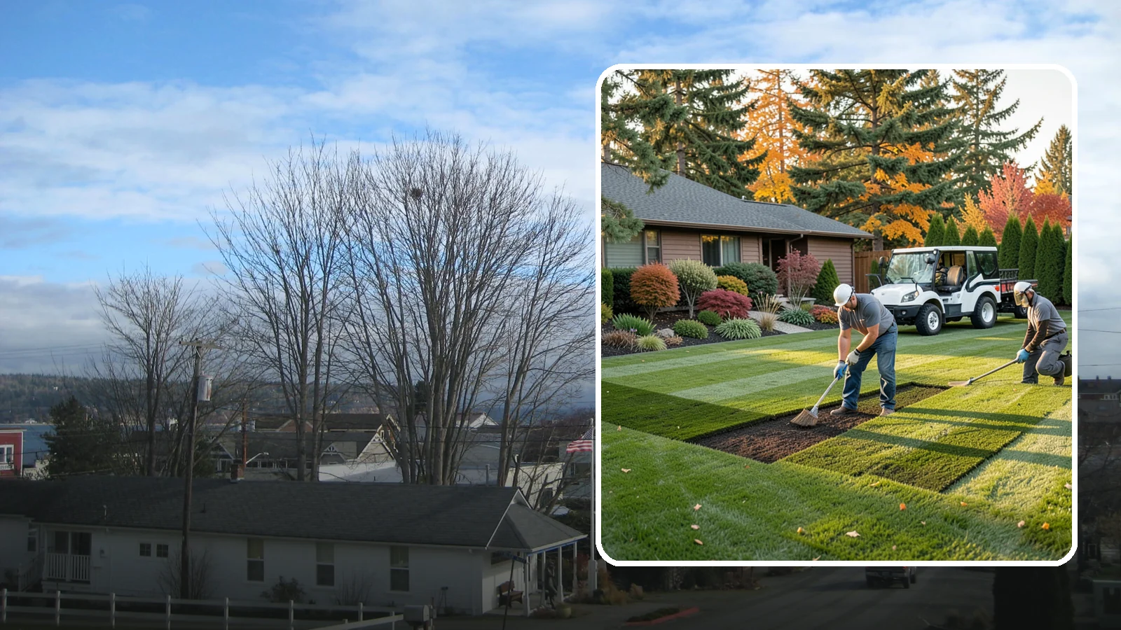 Bare Spot Repair in Langley, Island County, WA - Targeted repair of dead patches, worn areas, and thin spots to restore a uniform, healthy lawn.