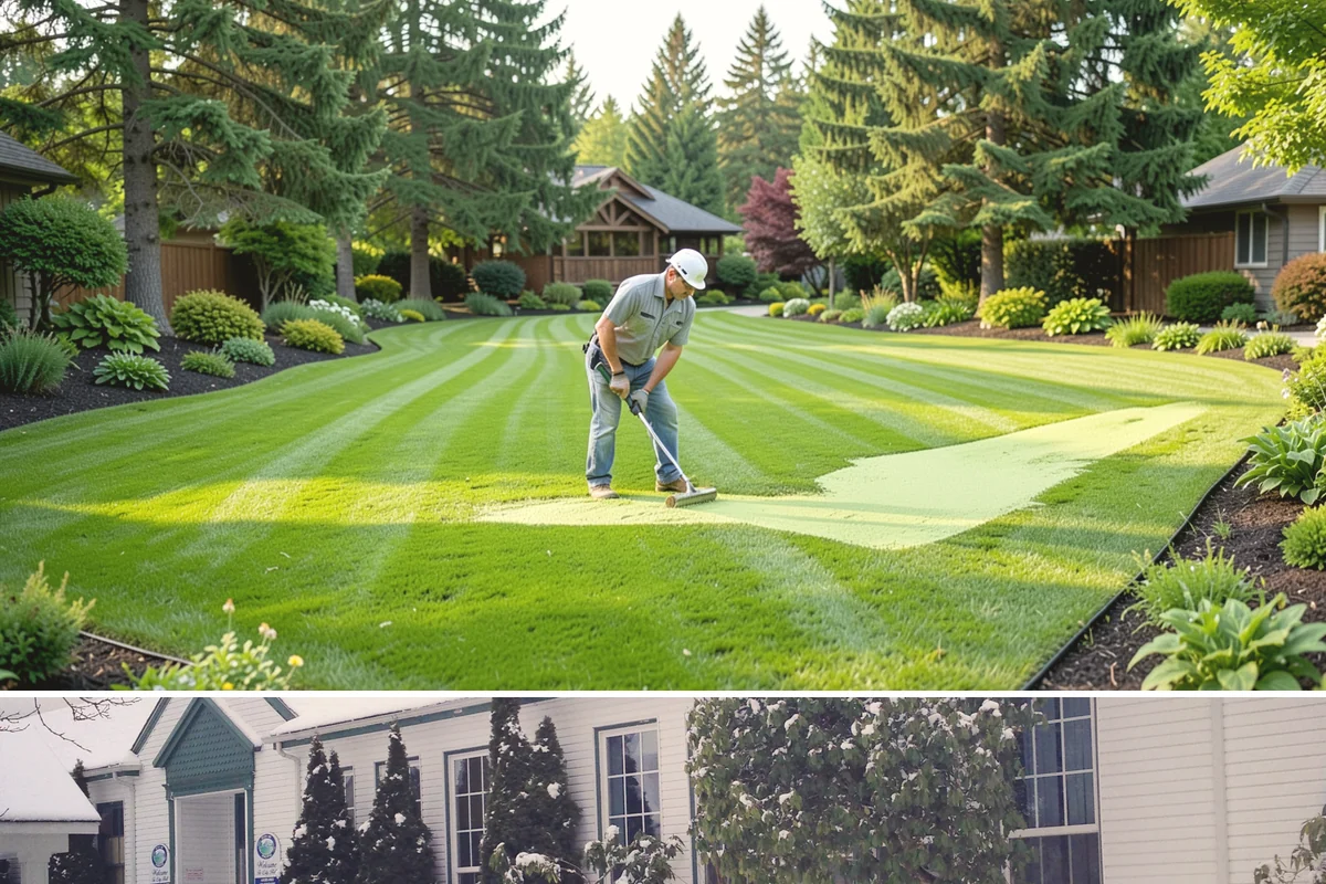 Bare Spot Repair in Pacific, King County, WA - Seed patches establish best in spring and early fall