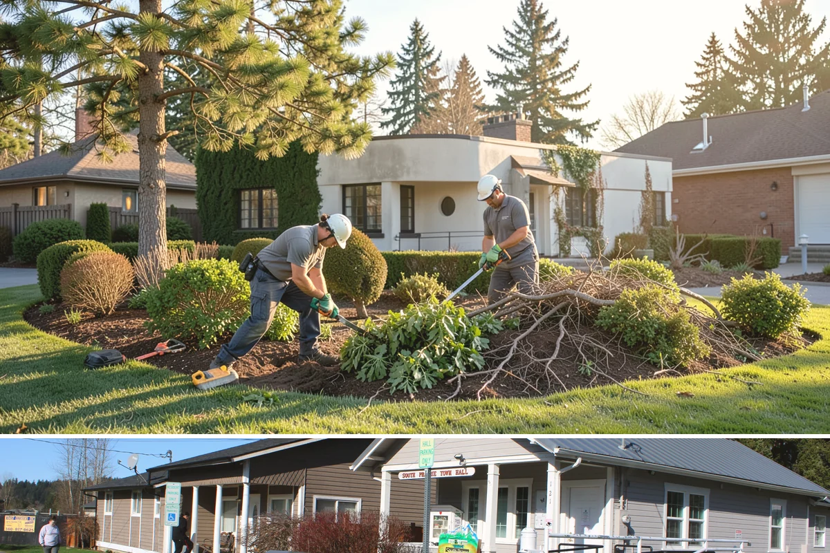 Bare Spot Repair in South Prairie, Pierce County, WA - Seed patches establish best in spring and early fall