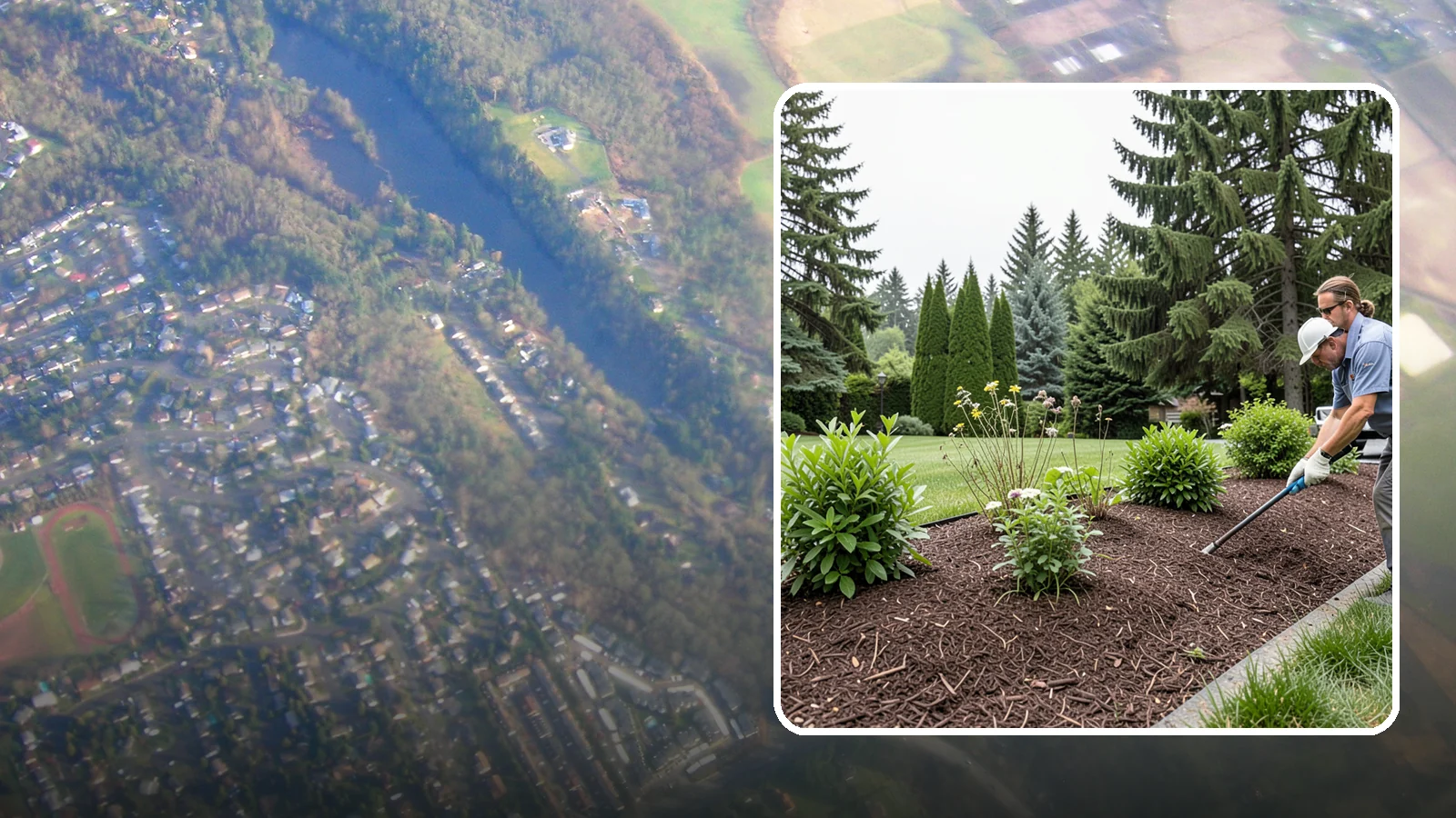 Bark Installation in Algona, King County, WA - Bark mulch and beauty bark installed for a rich, uniform finish that suppresses weeds and holds moisture.