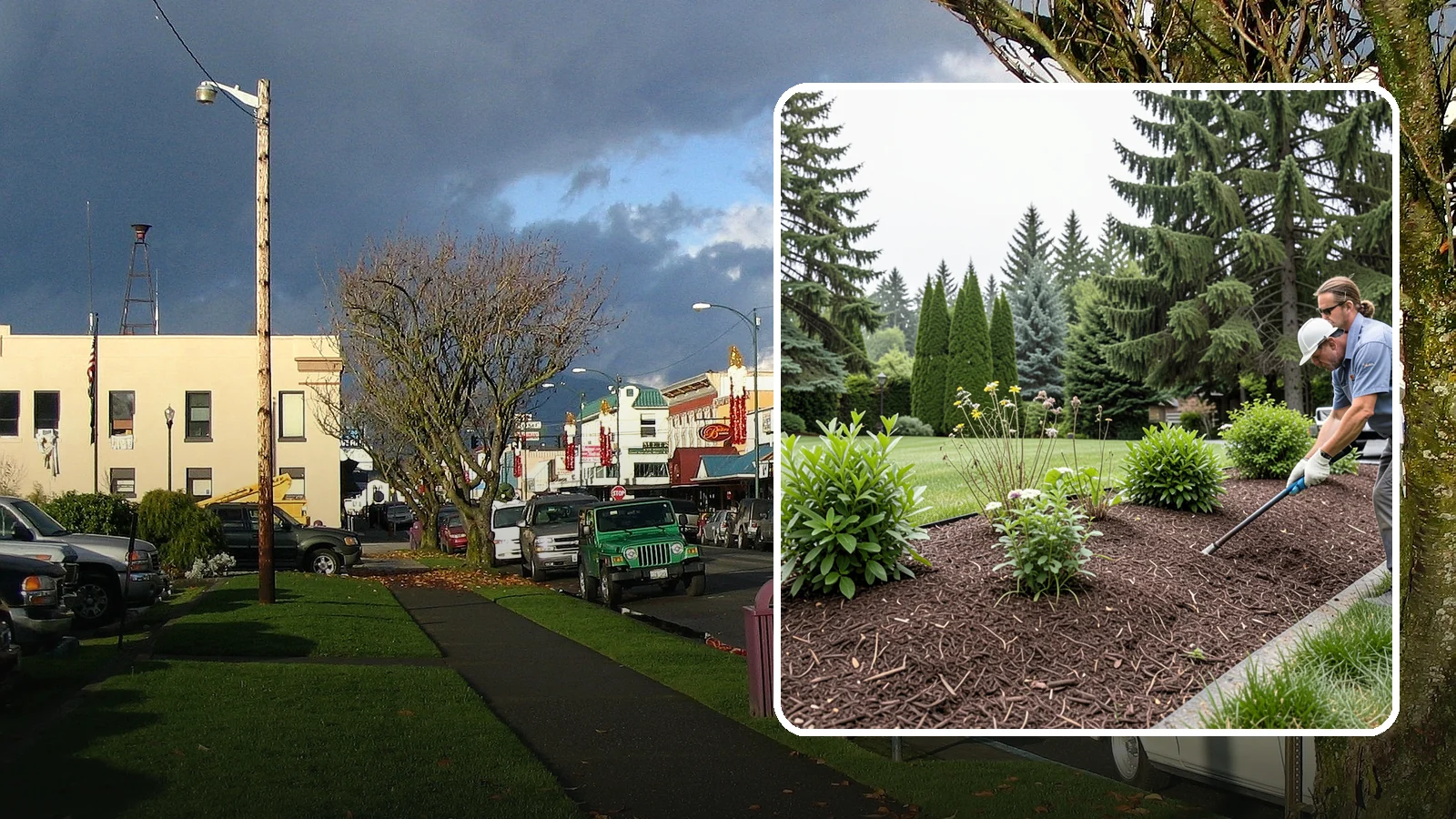 Bark Installation in Arlington, Snohomish County, WA - Bark mulch and beauty bark installed for a rich, uniform finish that suppresses weeds and holds moisture.