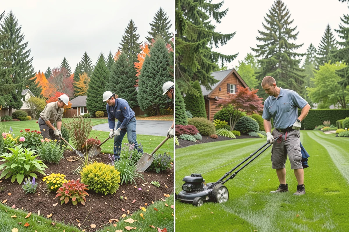 Bark Installation in Bellevue, King County, WA - Edge and clear the beds