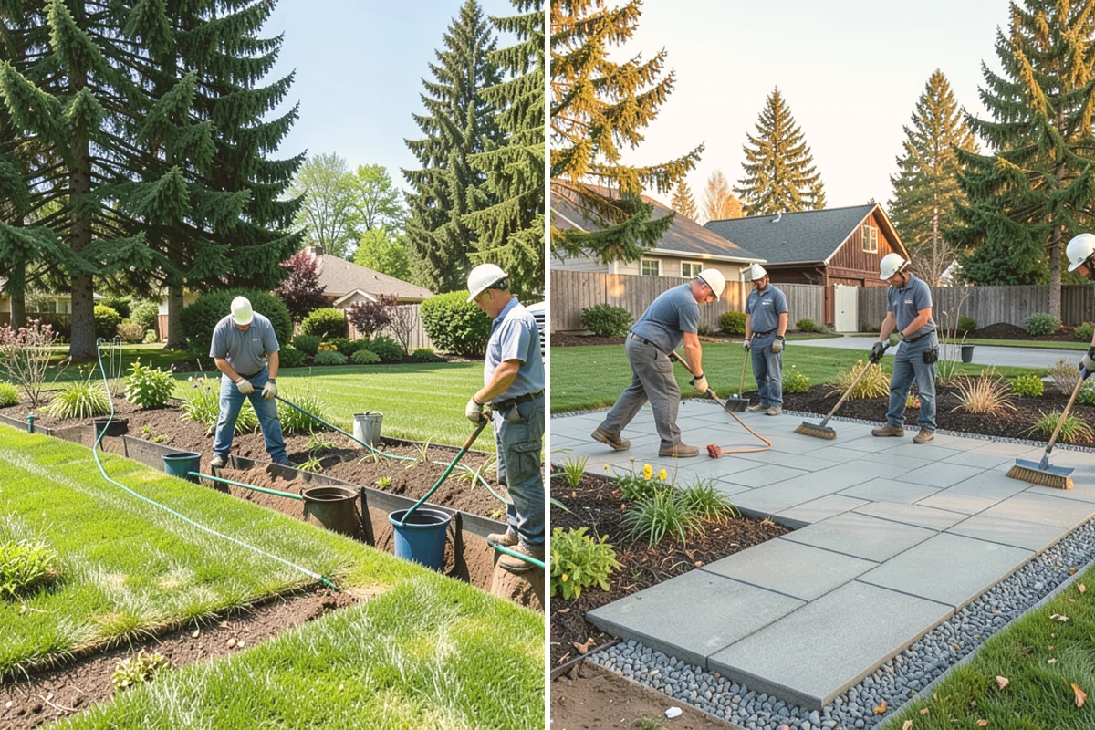 Bark Installation in Bothell, King County, WA - Edge and clear the beds
