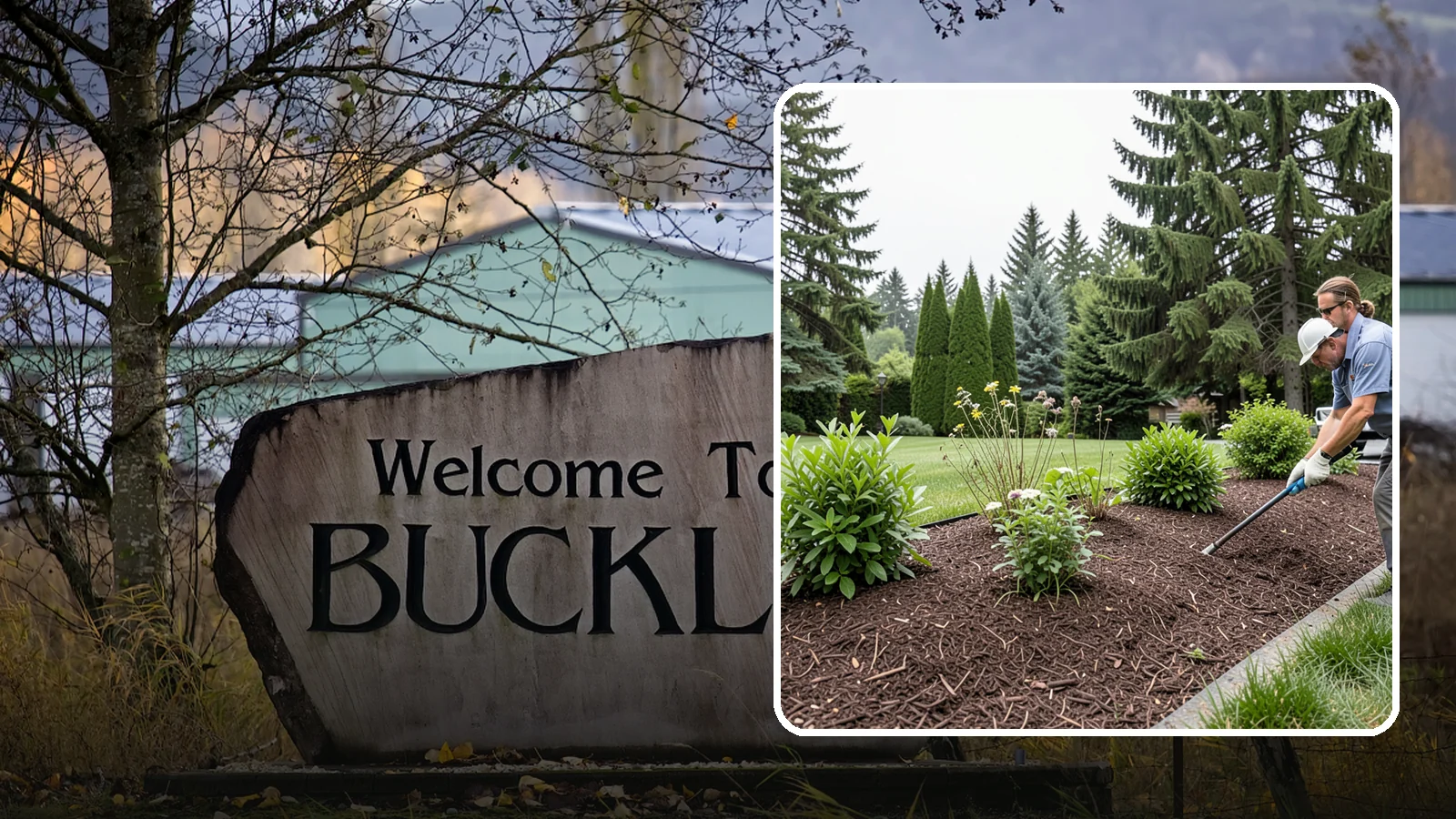 Bark Installation in Buckley, Pierce County, WA - Bark mulch and beauty bark installed for a rich, uniform finish that suppresses weeds and holds moisture.