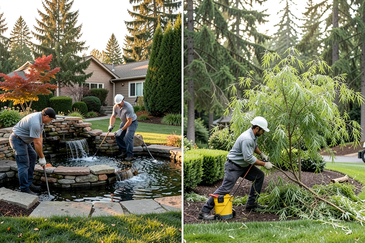 Bark Installation in Clyde Hill, King County, WA - Edge and clear the beds