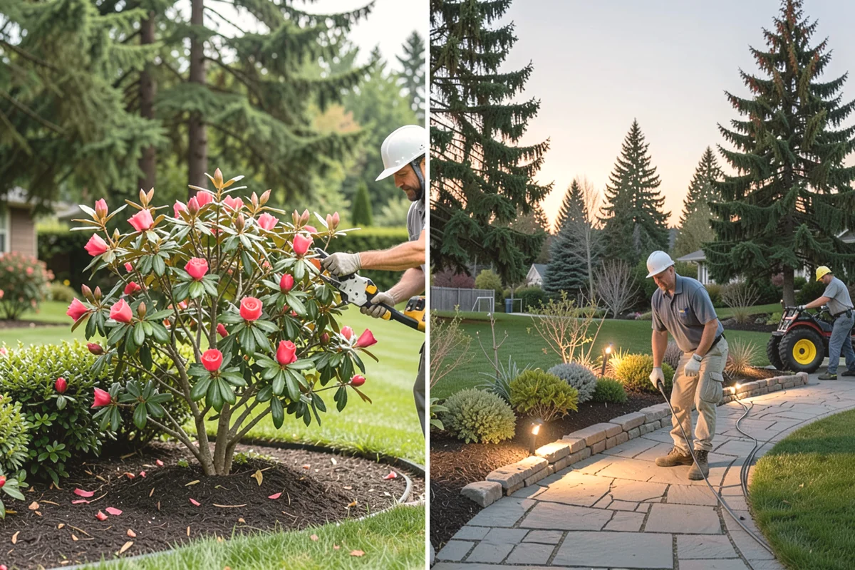Bark Installation in Covington, King County, WA - Edge and clear the beds