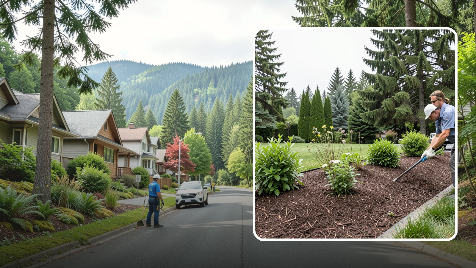 Bark Installation in Darrington, Snohomish County, WA - Bark mulch and beauty bark installed for a rich, uniform finish that suppresses weeds and holds moisture.