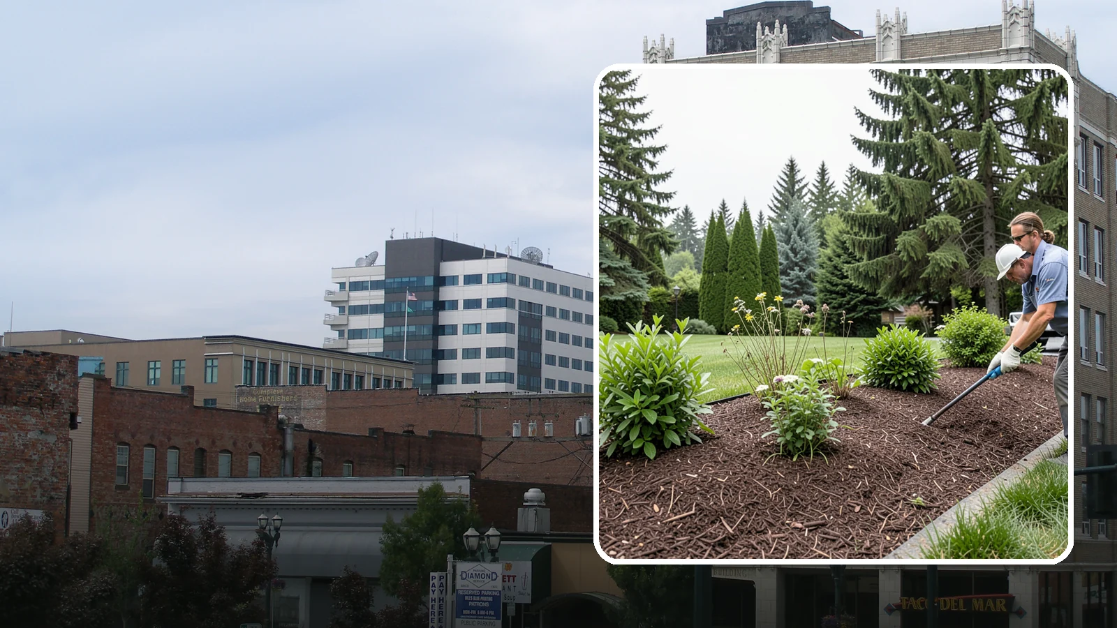 Bark Installation in Everett, Snohomish County, WA - Bark mulch and beauty bark installed for a rich, uniform finish that suppresses weeds and holds moisture.